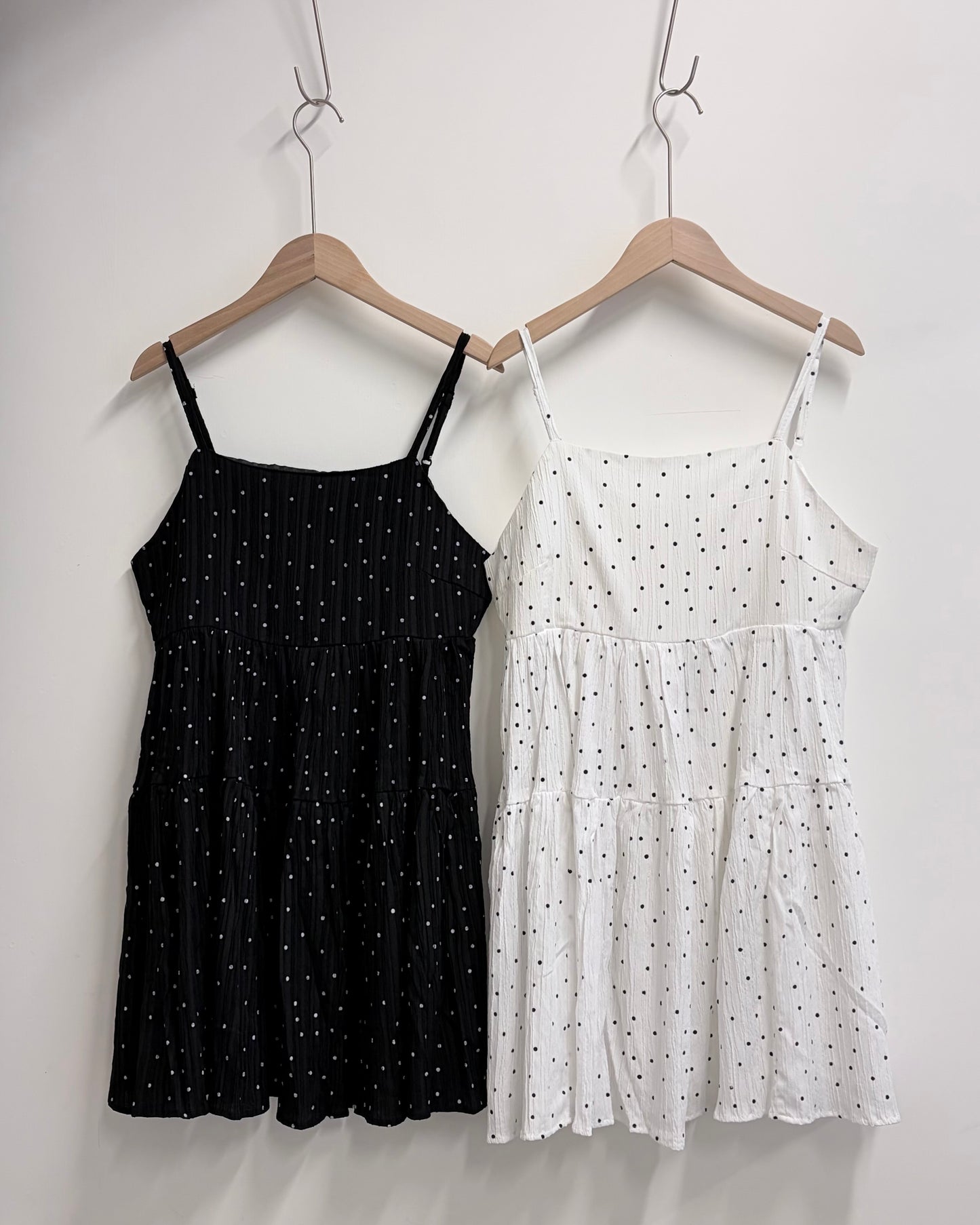 OP79- Dot Tunic Cami One-Piece | White Dot | Black Dot