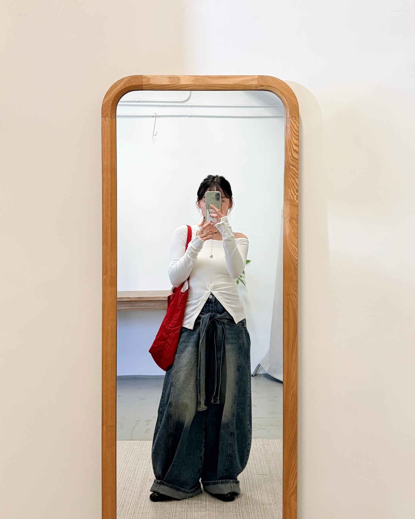 TP720- 斜肩貼身Button Cotton Top | White | Grey | Black