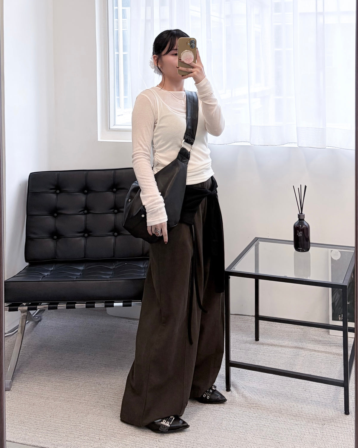 PT127- 小個子 Wade Pants | Ivory | Brown | Charcoal