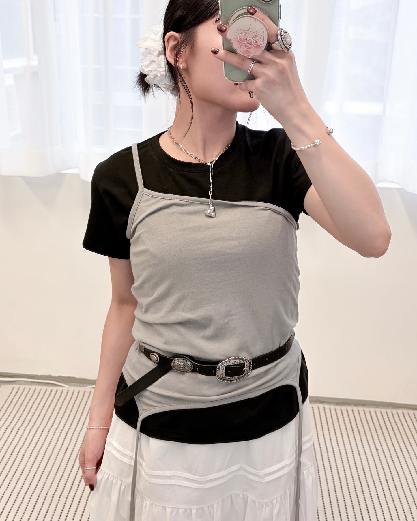 TP779- 3 Way Layer Vest Top | Blue | Brown | Grey | Black
