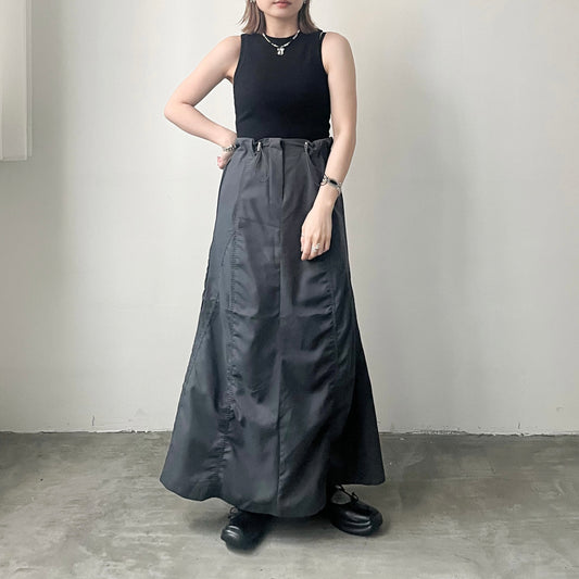 SK73- Comfortable pleated skirt | Grey | Black (超舒服質地！大推入手!! )