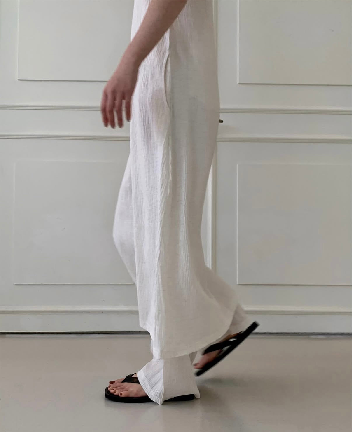 SH13- City Flip-Flop | Beige x Black | Black