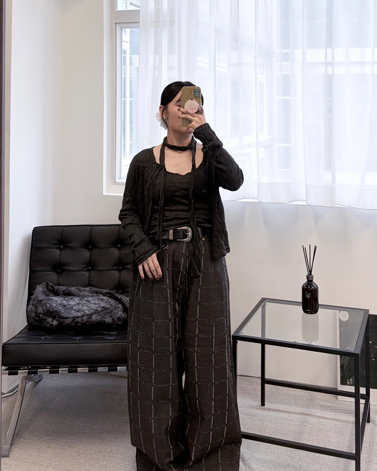 TP845- 皺布背心連外套Set | Cream ｜ Grey | Dark Grey