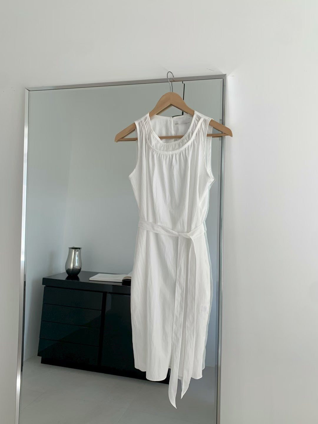 OP79- Double Neck One Piece Set | White | Black