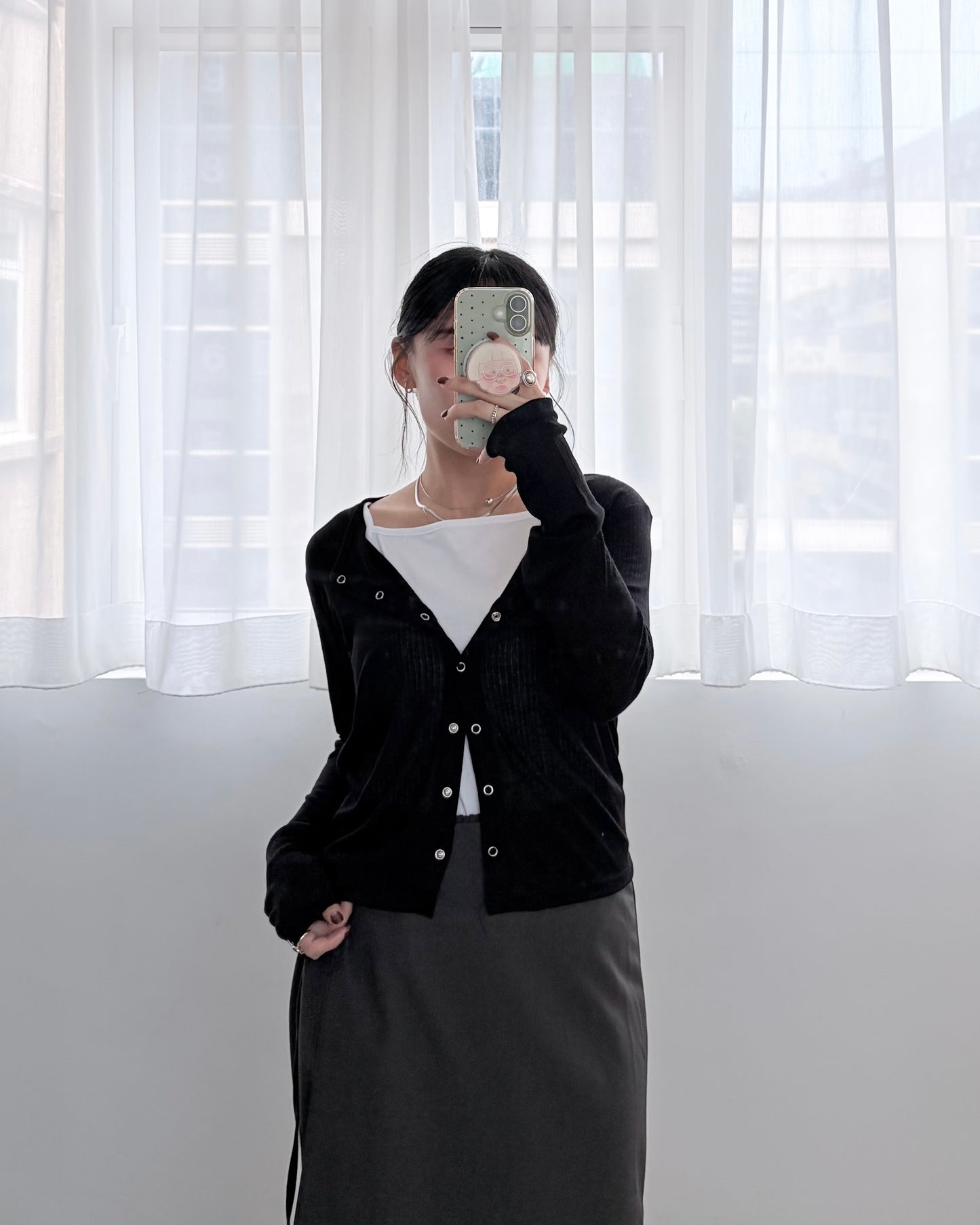 TP790- 薄薄Cardigan | Ivory | Lime | Black