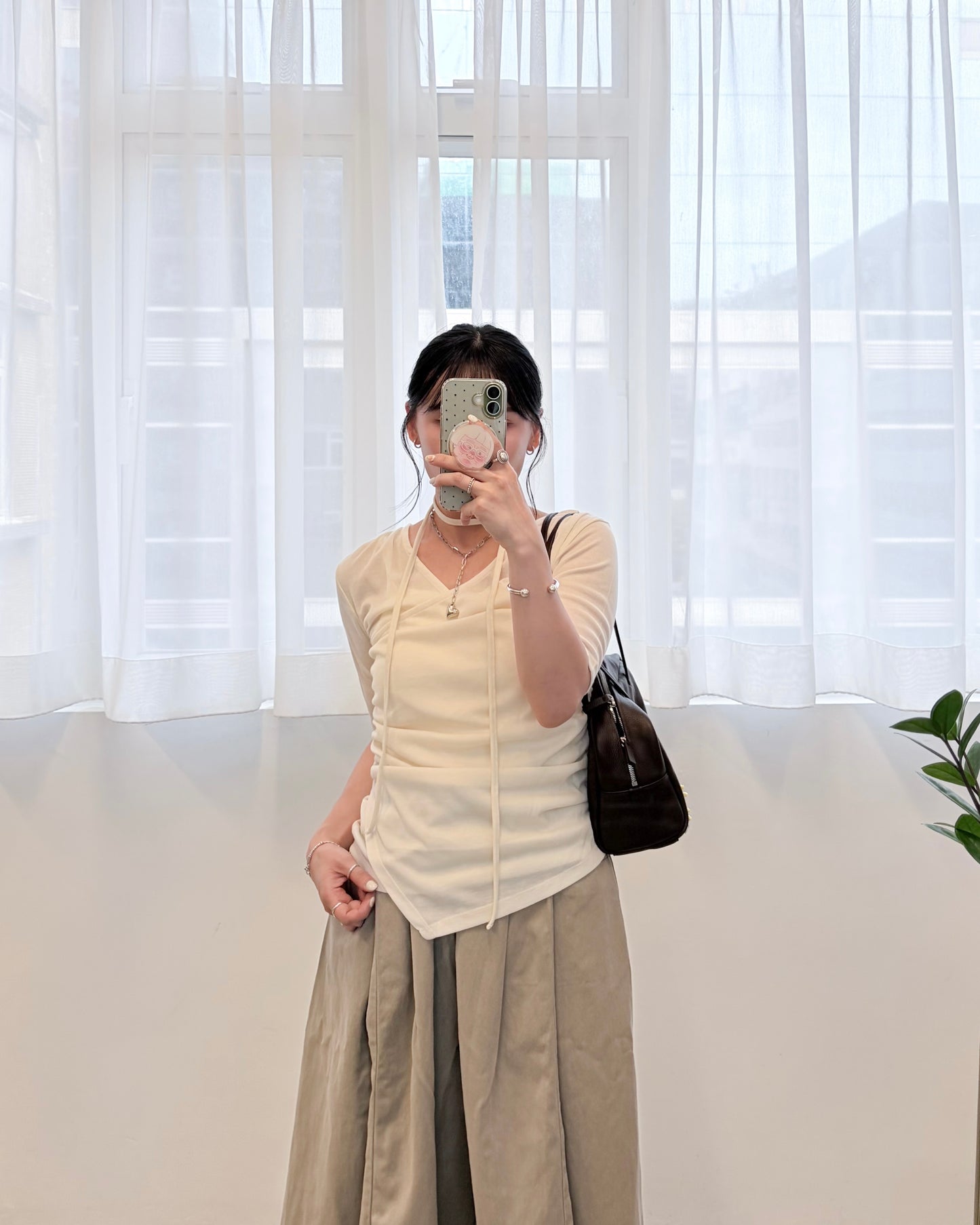 TP801- 2 Way draped Pullover | Cream | Grey | Black