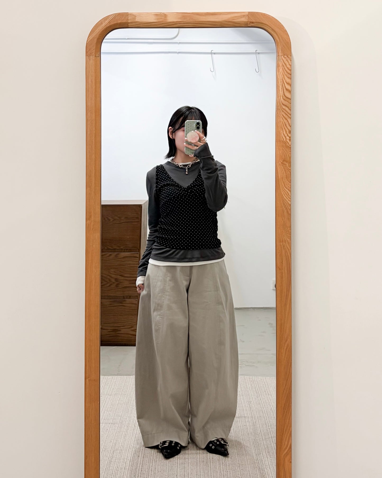PT108- Baggy Pants | Light Grey | Charcoal | White
