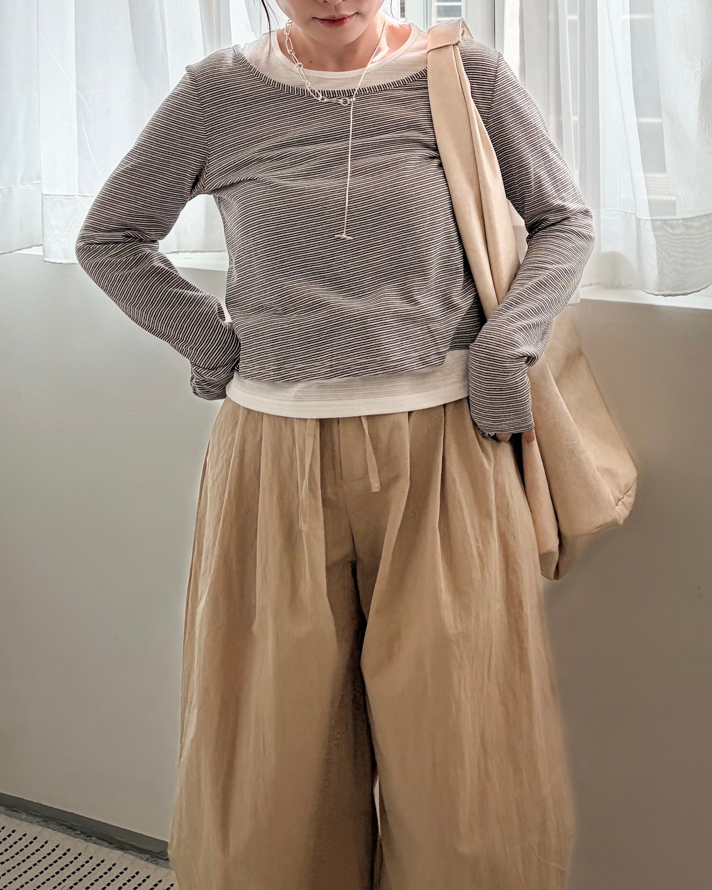 TP716- 2件裝橫間Top | Blue | Black