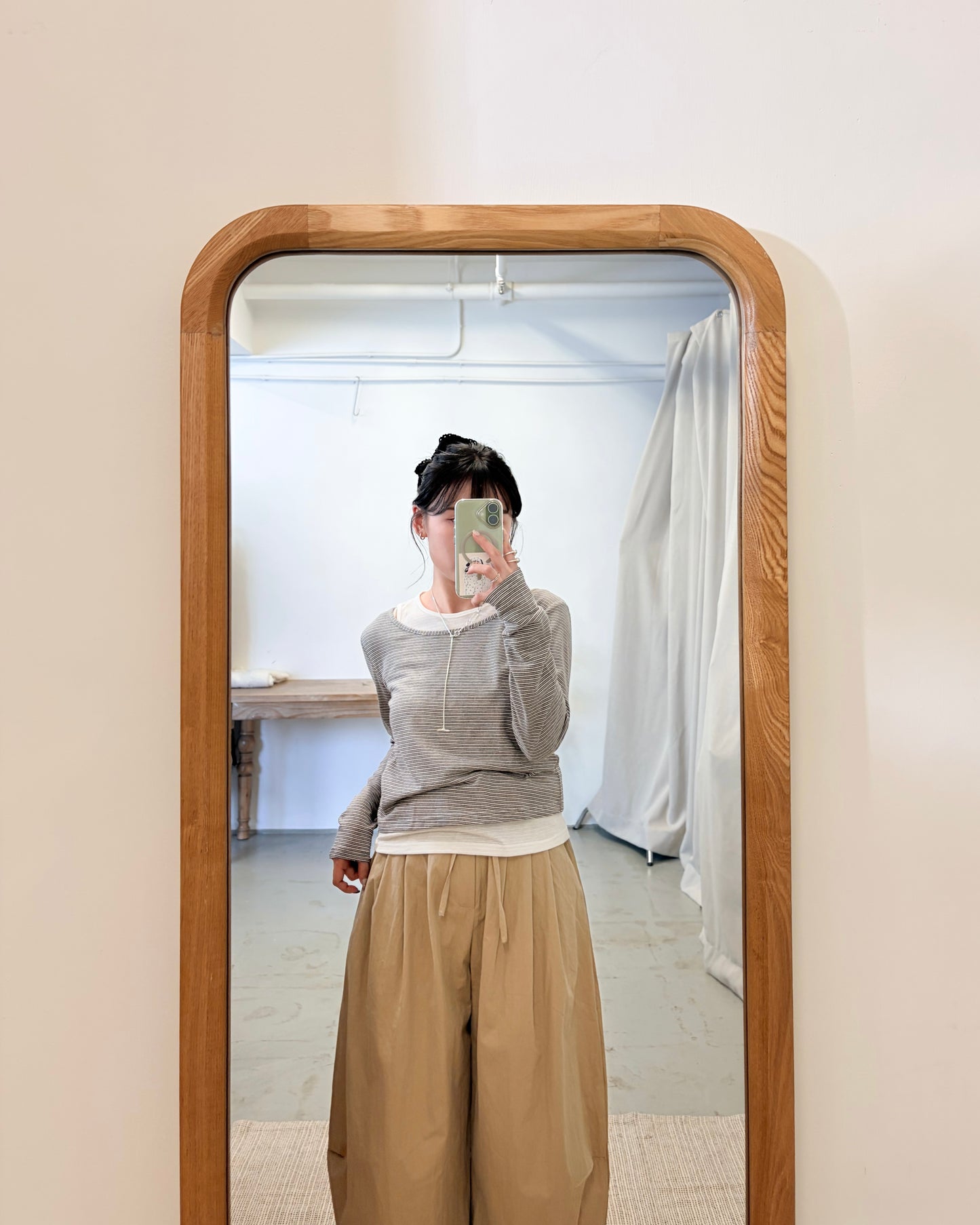 TP716- 2件裝橫間Top | Blue | Black