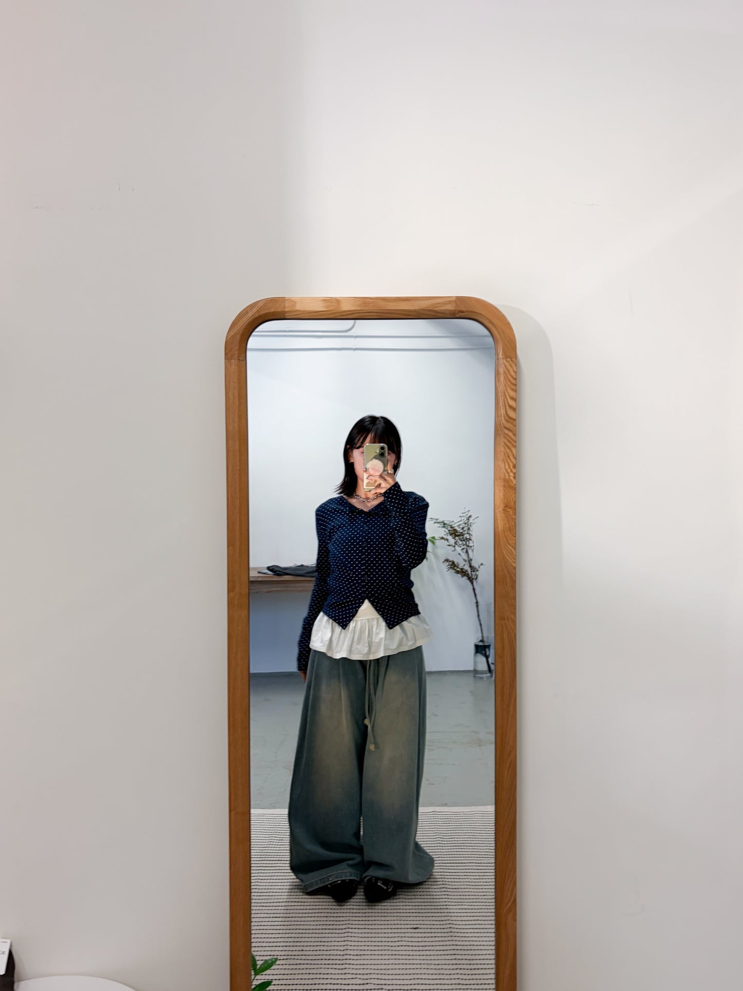 TP712- Small Dot Button Top / Cardigan | White | Red | Navy | Black | Grey | Brown