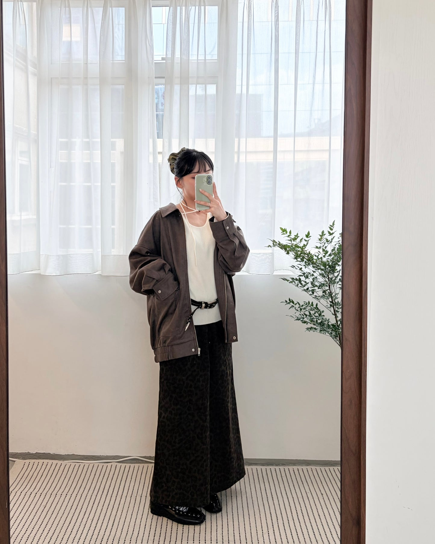 JK42- Unwash Collar Blouse Jacket | Milk Tea | Grey | Brown