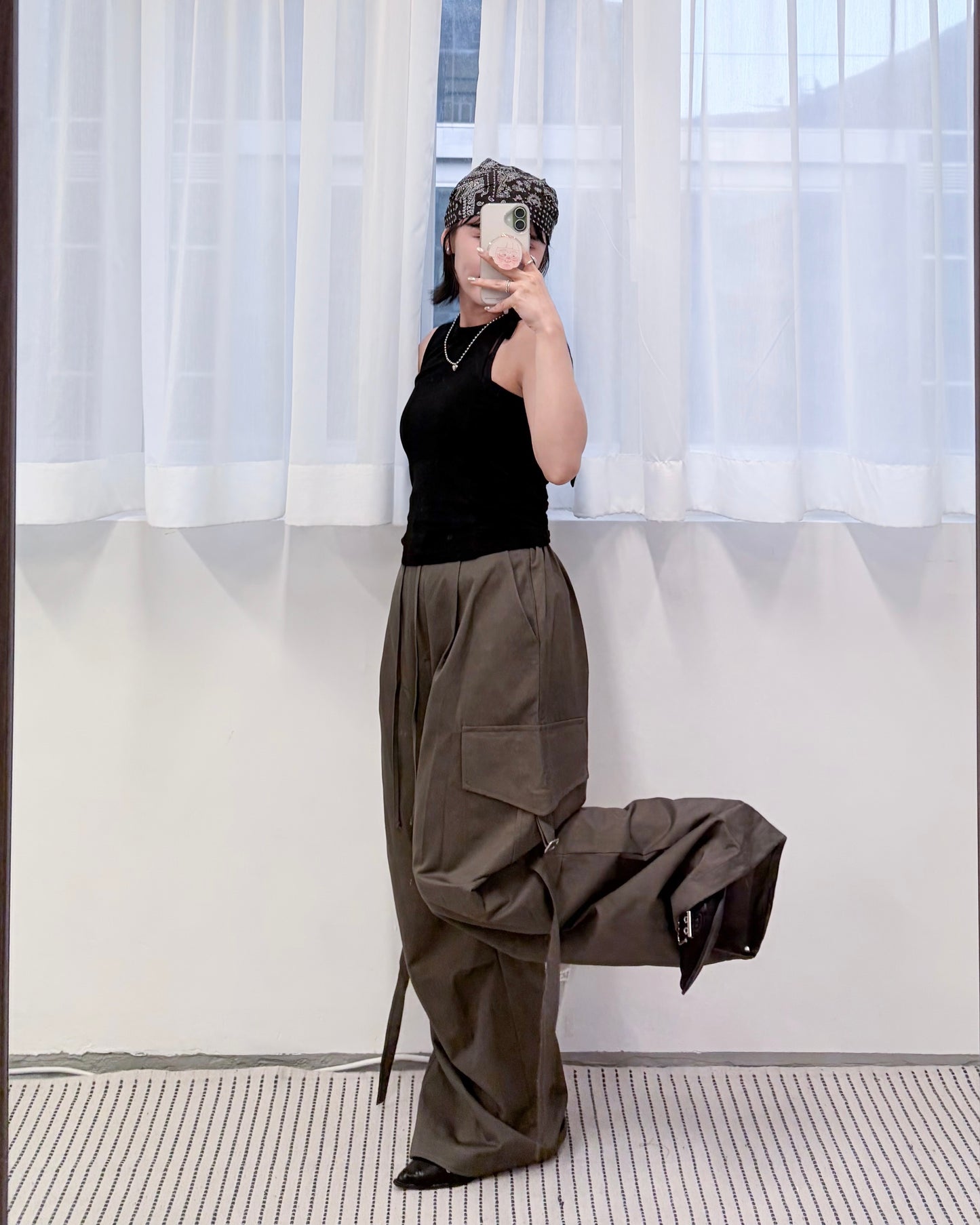 PT120- Streetwear Pants | Khaki | Black