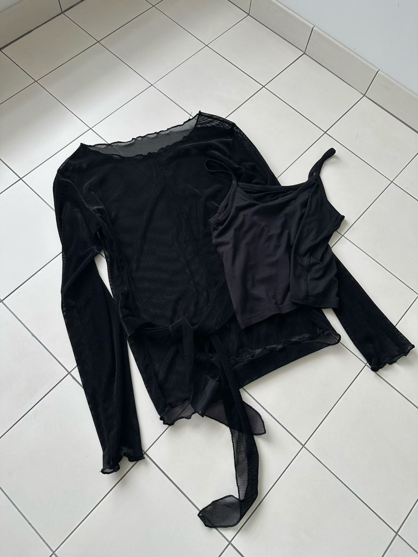 TP693- 氣質絲絨面Set Top  ｜ Grey  | Navy | Black