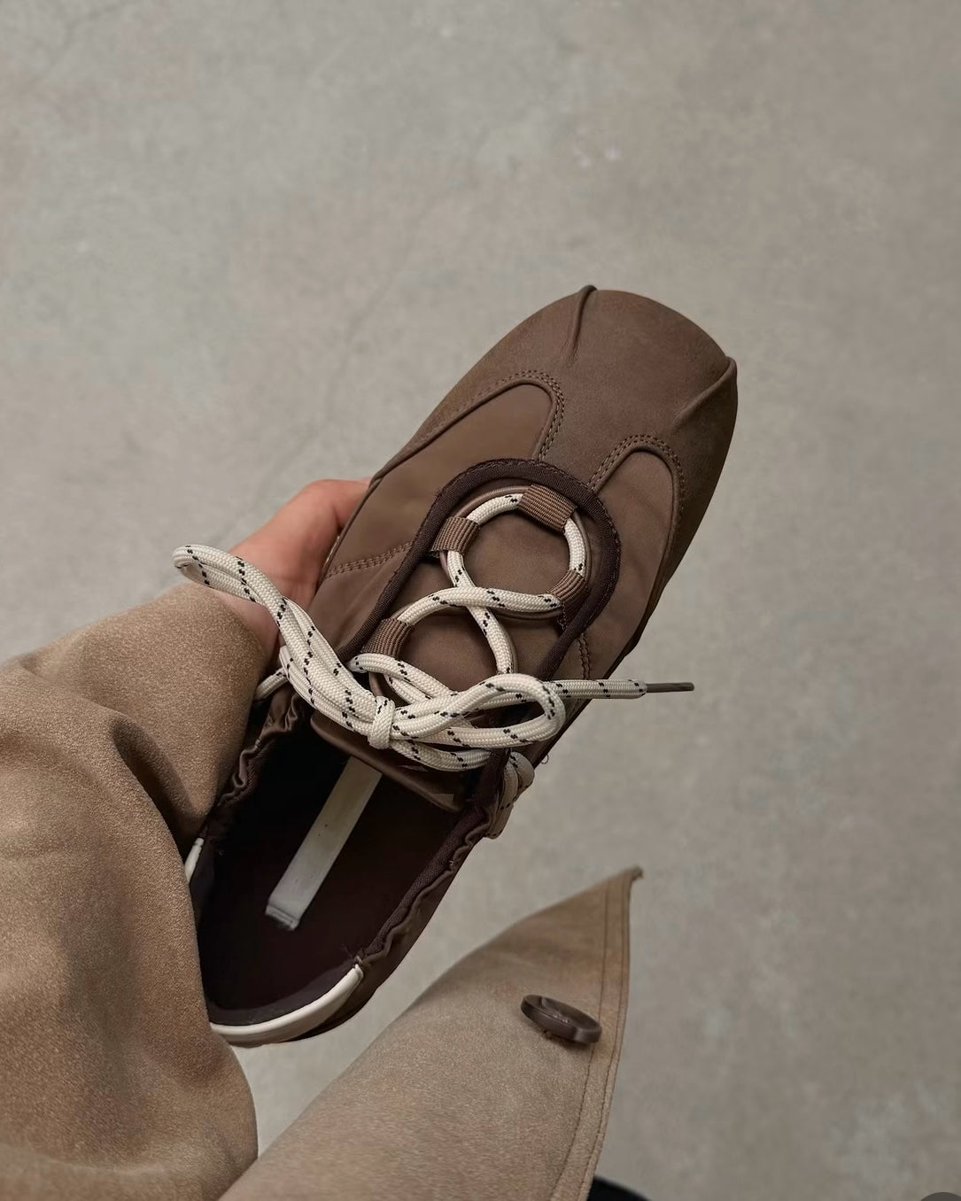 SH13- Hazel Satin Sneakers | Brown | Black