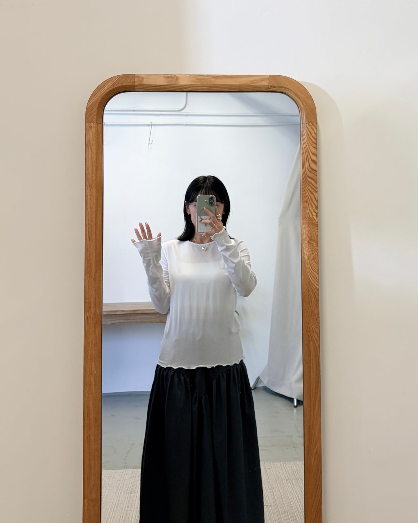 TP719- 圓領 Basic Ruffle Top | White | Pink | Grey | Black