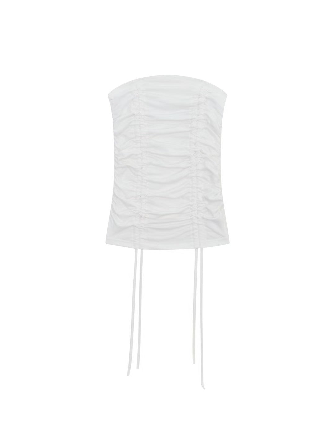 TP813- Drawstring Tube Top | White | Grey | Black