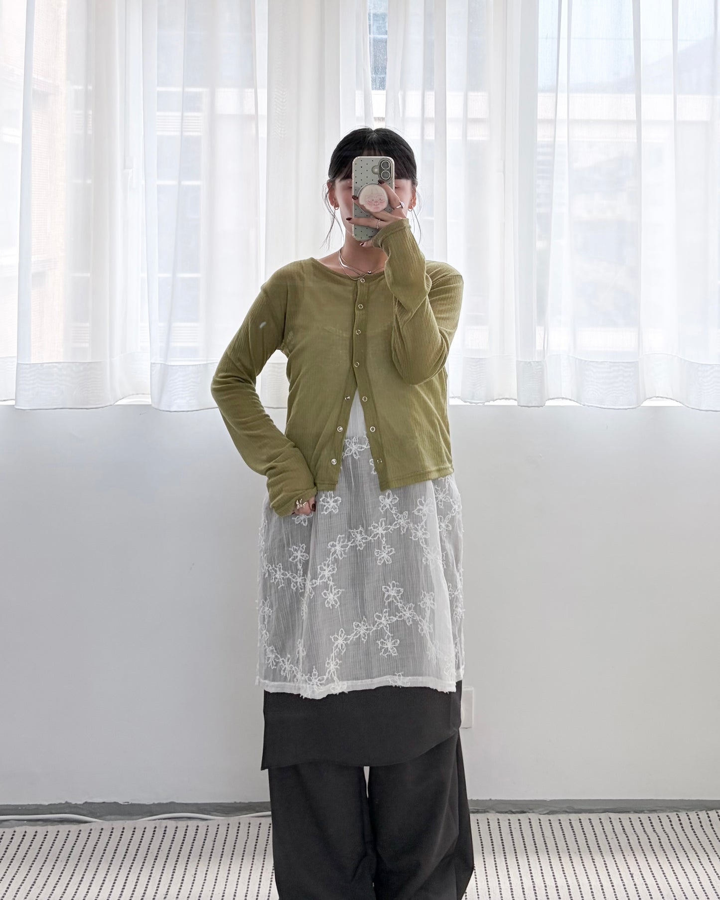 TP790- 薄薄Cardigan | Ivory | Lime | Black