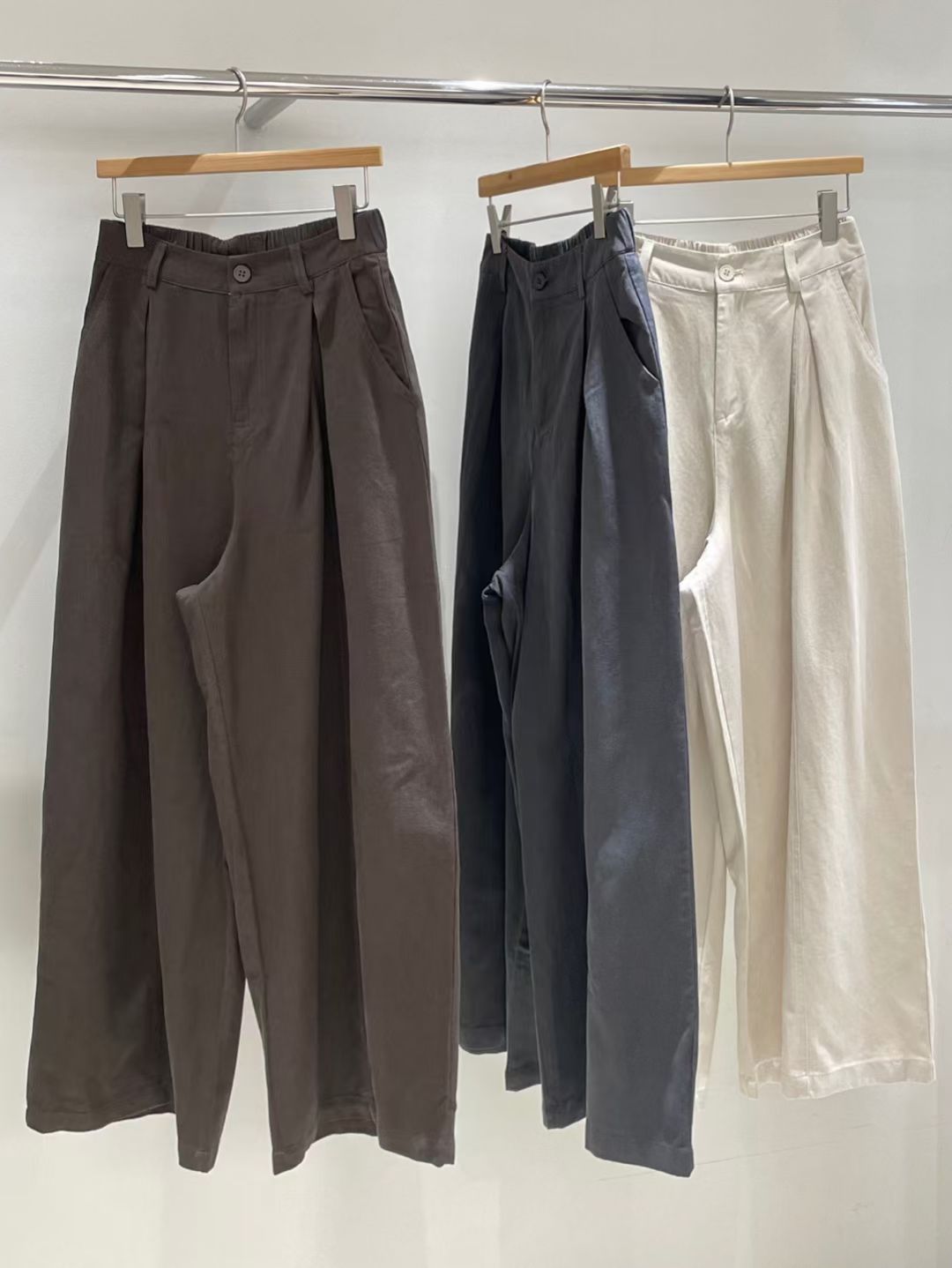 PT127- 小個子 Wade Pants | Ivory | Brown | Charcoal