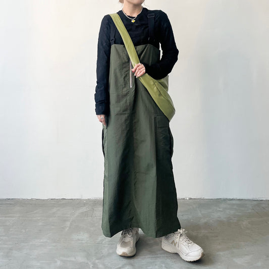 SK43- Khaki Jumper Skirt