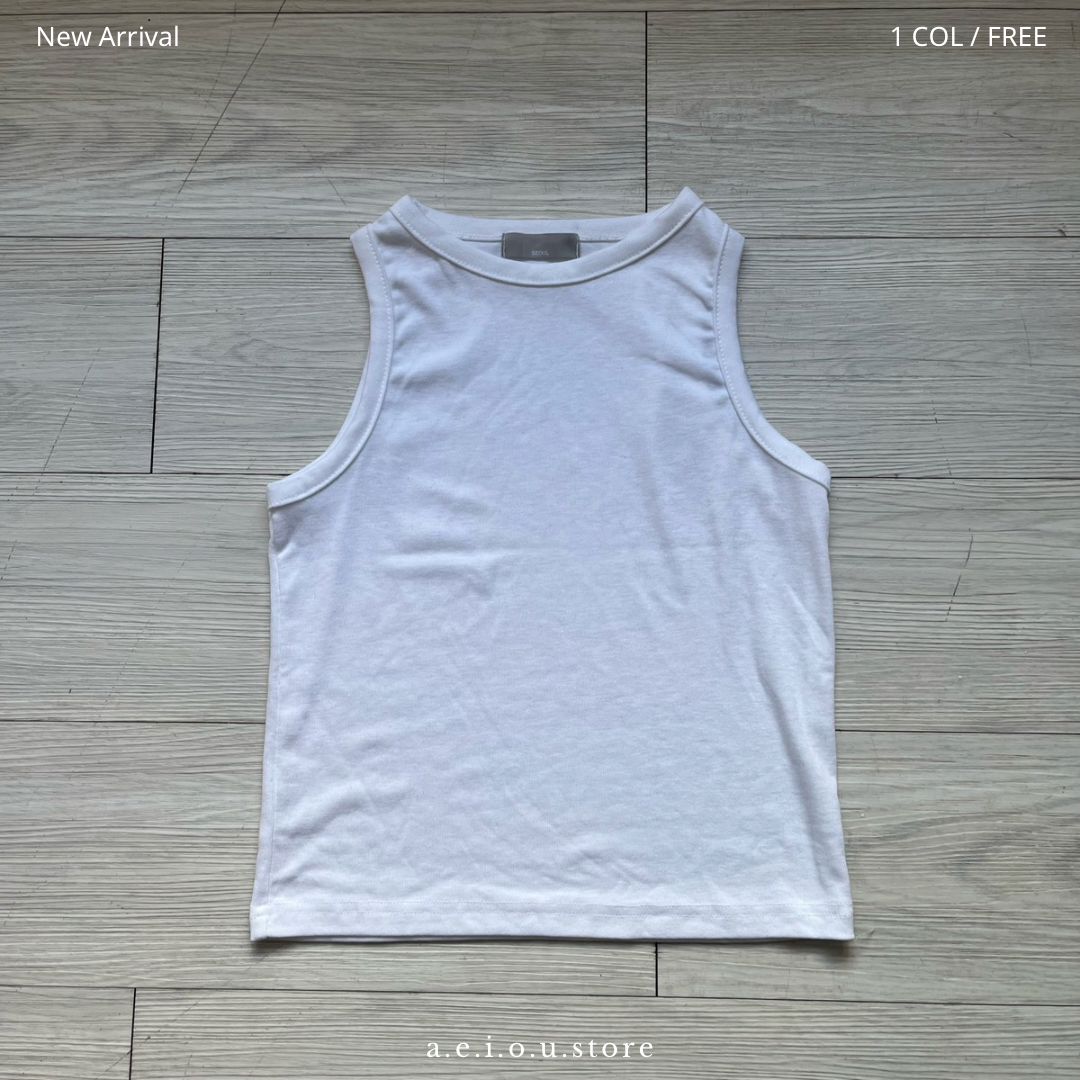 TP363- Basic White Vest  | White