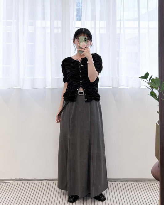 SK154- Stripe A-line Skirt ( S / M )