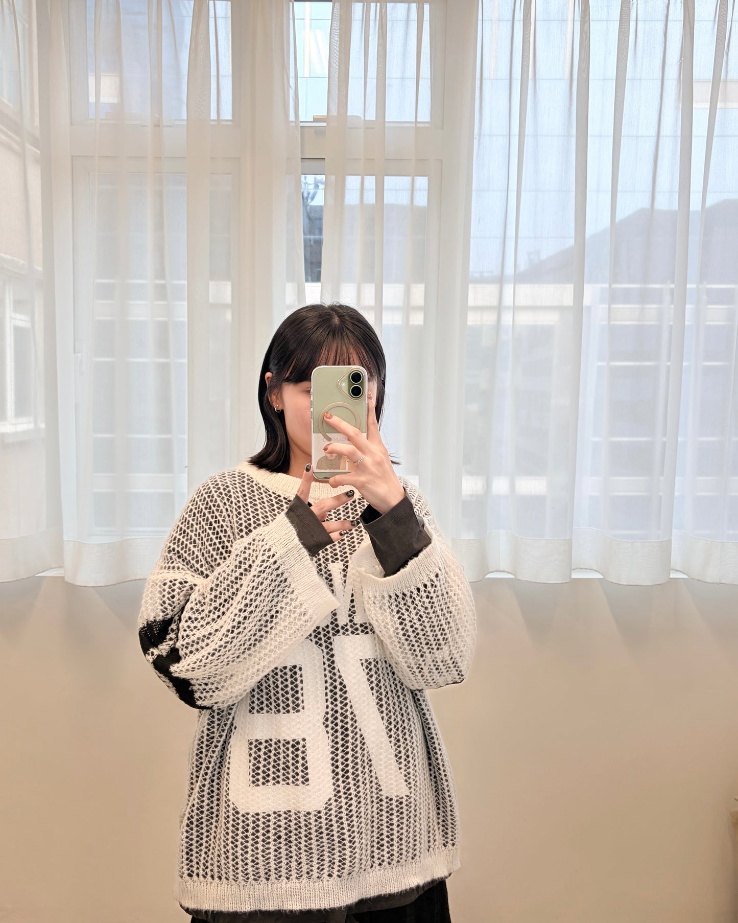 TP707- Printed Sweater x Knitwear Set | Ivory | Navy | Brown