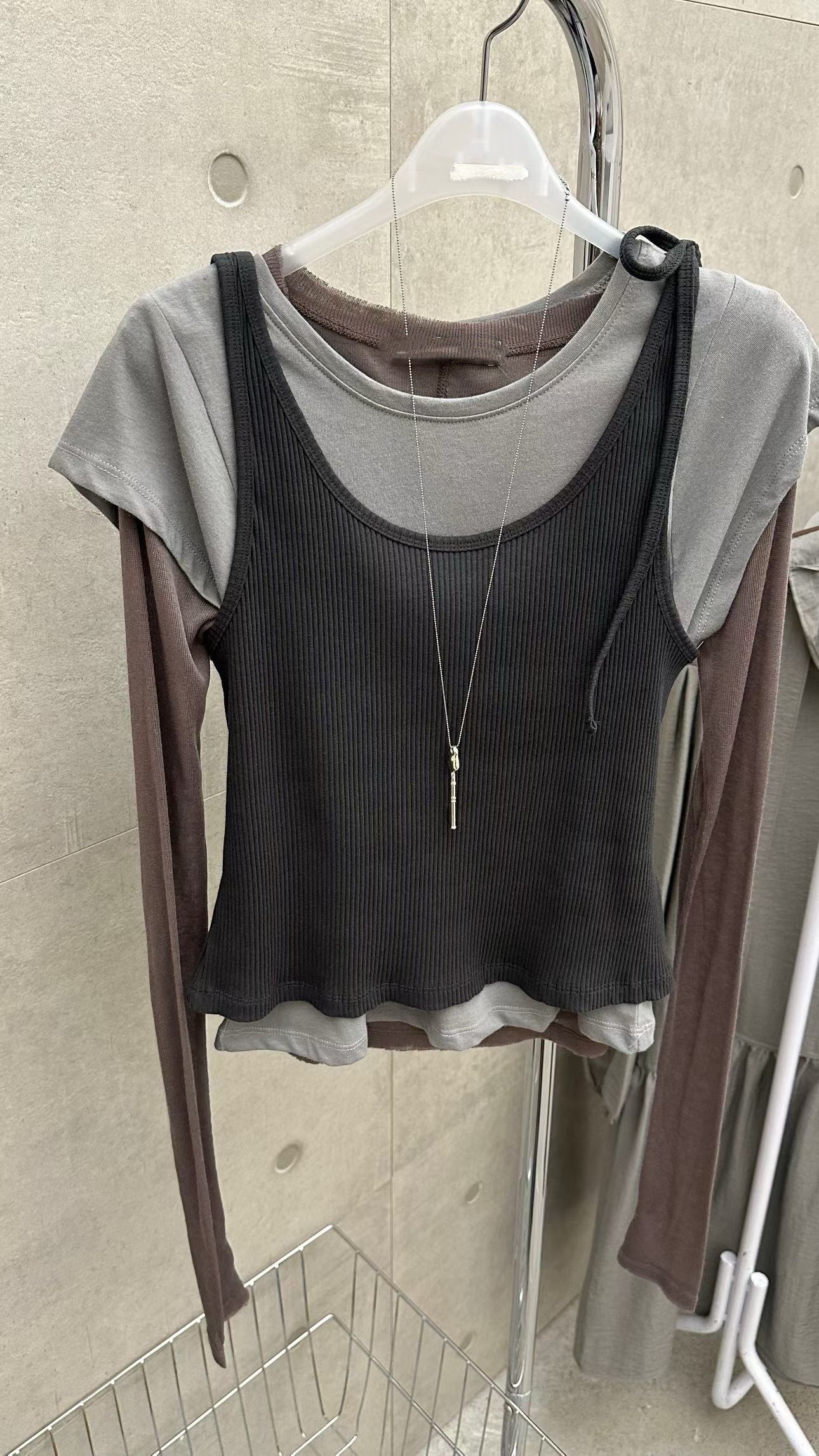 TP678- Short Sleeve Tee | Milk Tea | Brown | Grey | Navy | Black