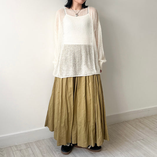 TP428- Mohair Knitwear | Ivory