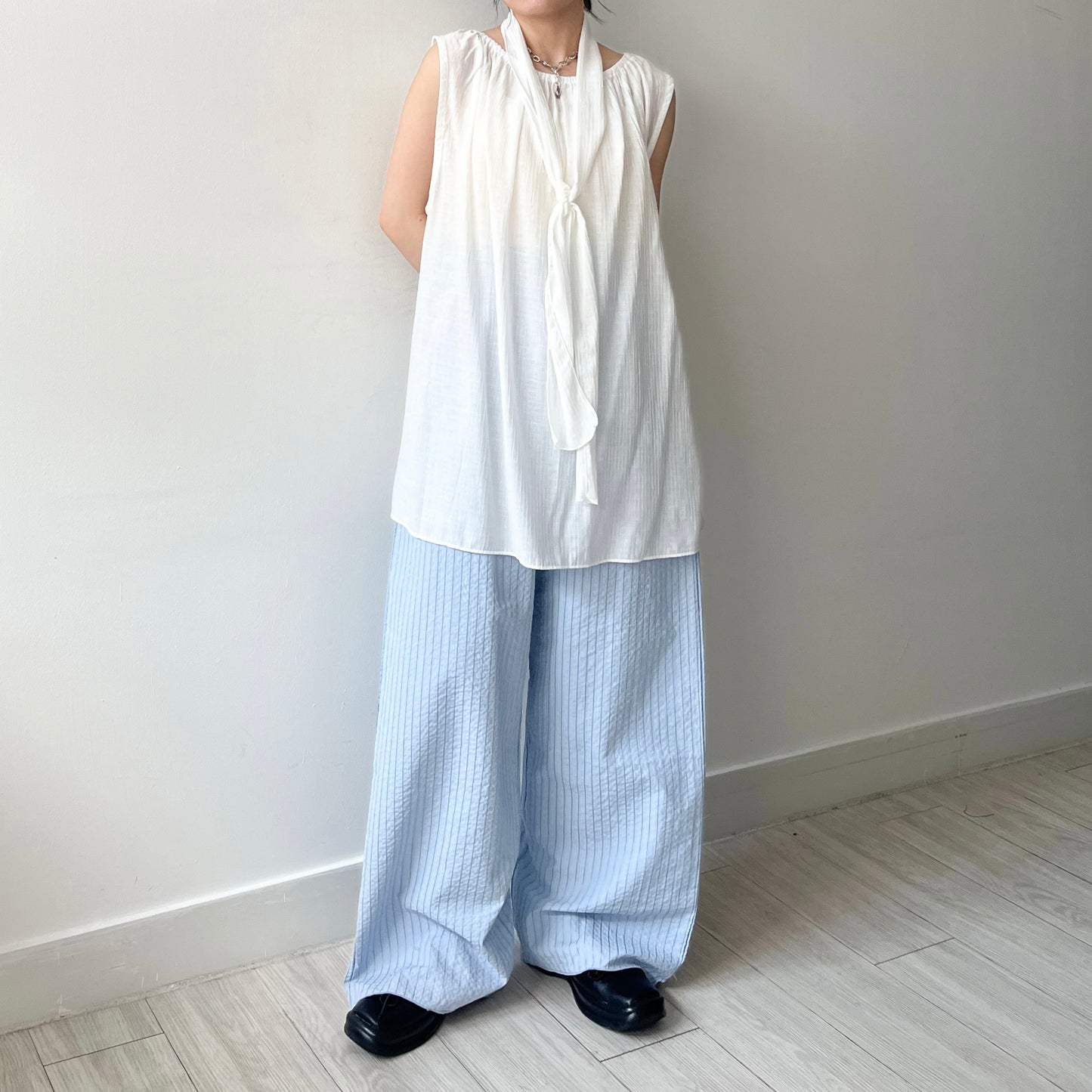 PT86- Summer Pants | Stripe Blue | Stripe Black