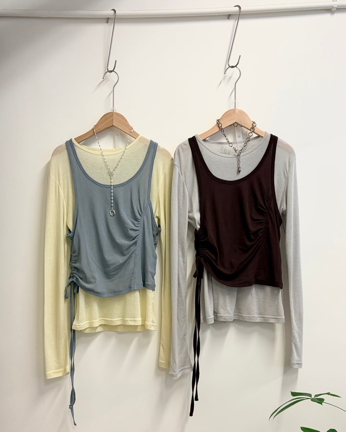 TP725 - Mesh Drawstring Vest | White | Blue | Khaki | Brown