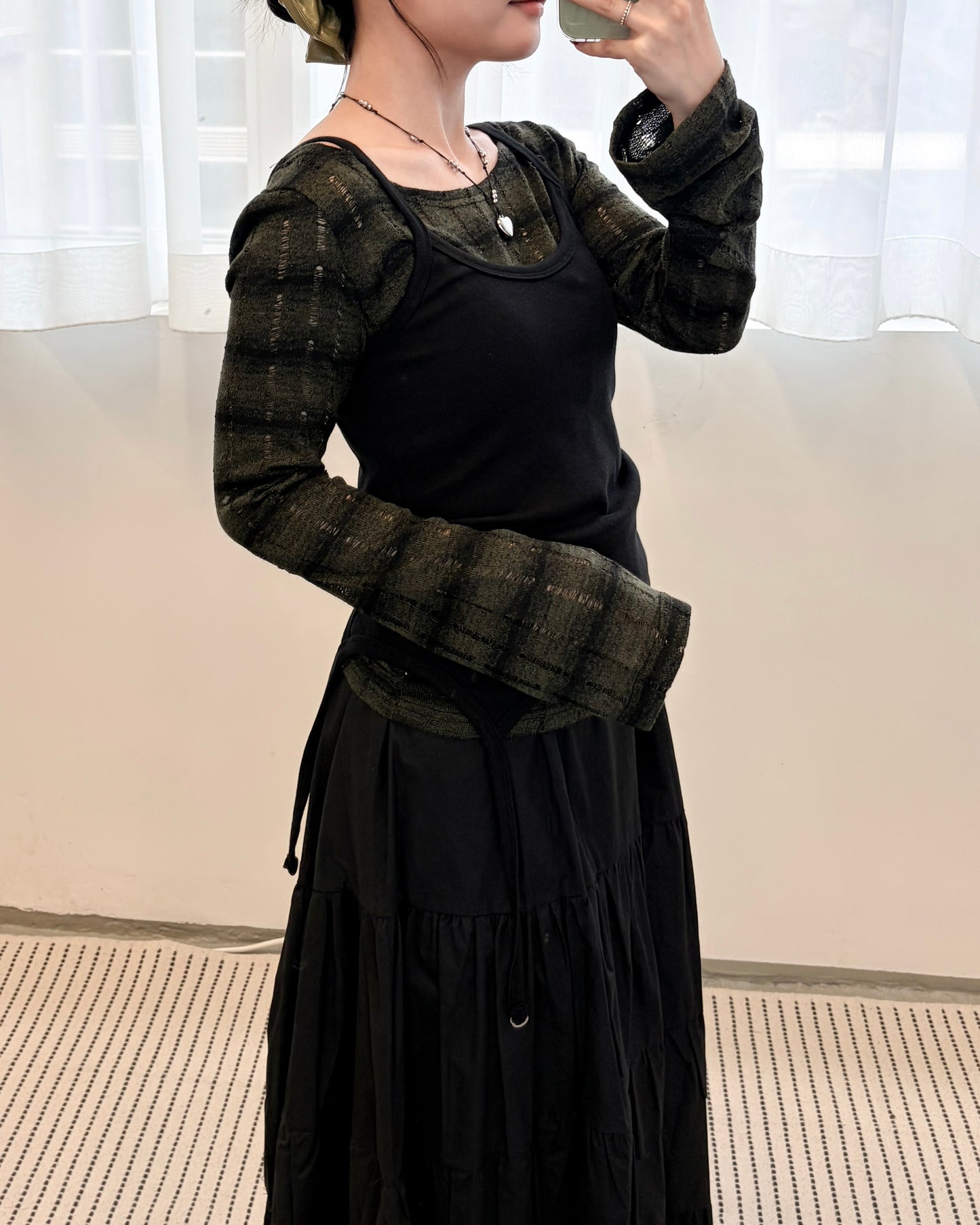 TP679- Design Vest Top | Grey | Black