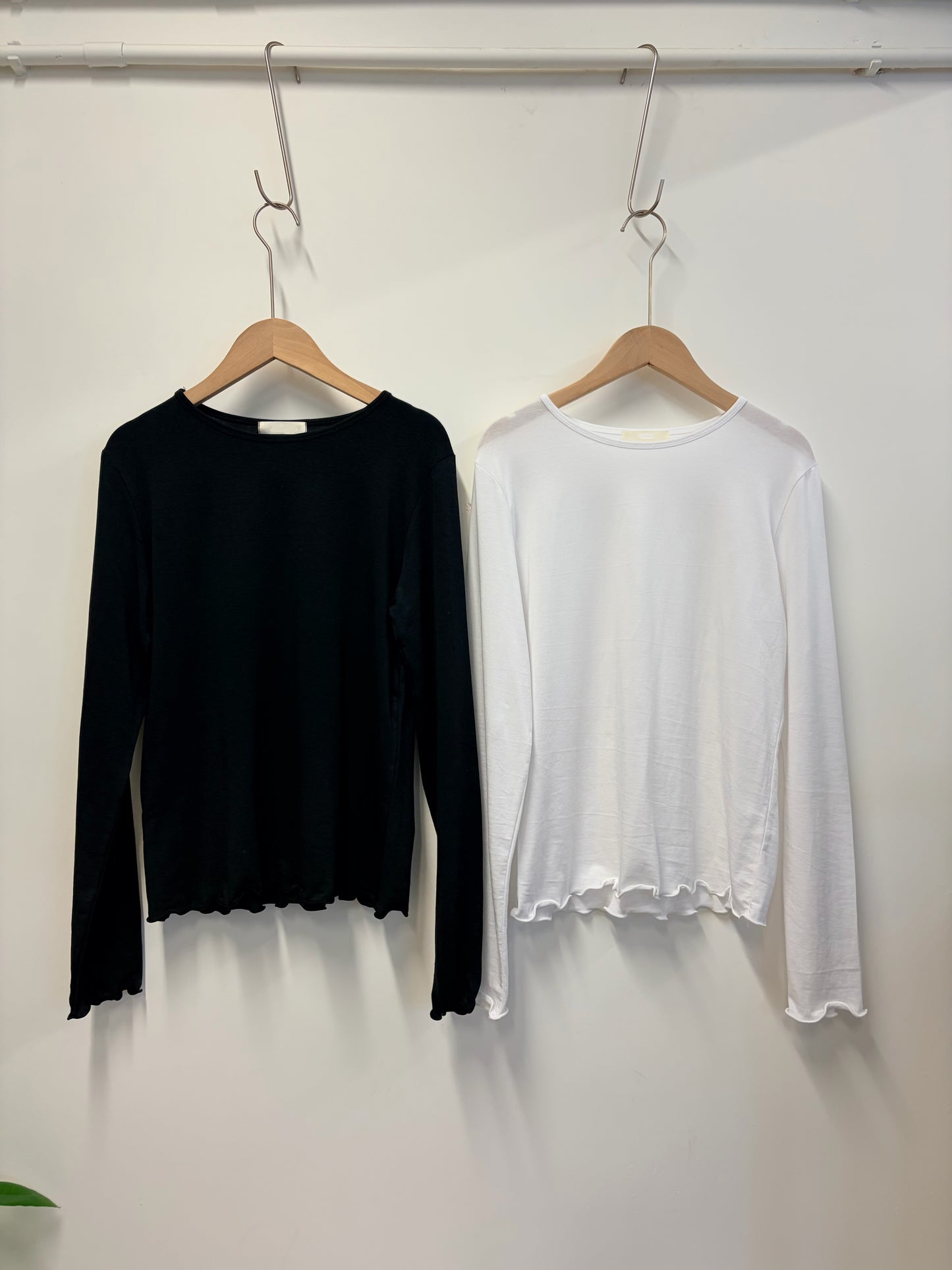 TP719- 圓領 Basic Ruffle Top | White | Pink | Grey | Black