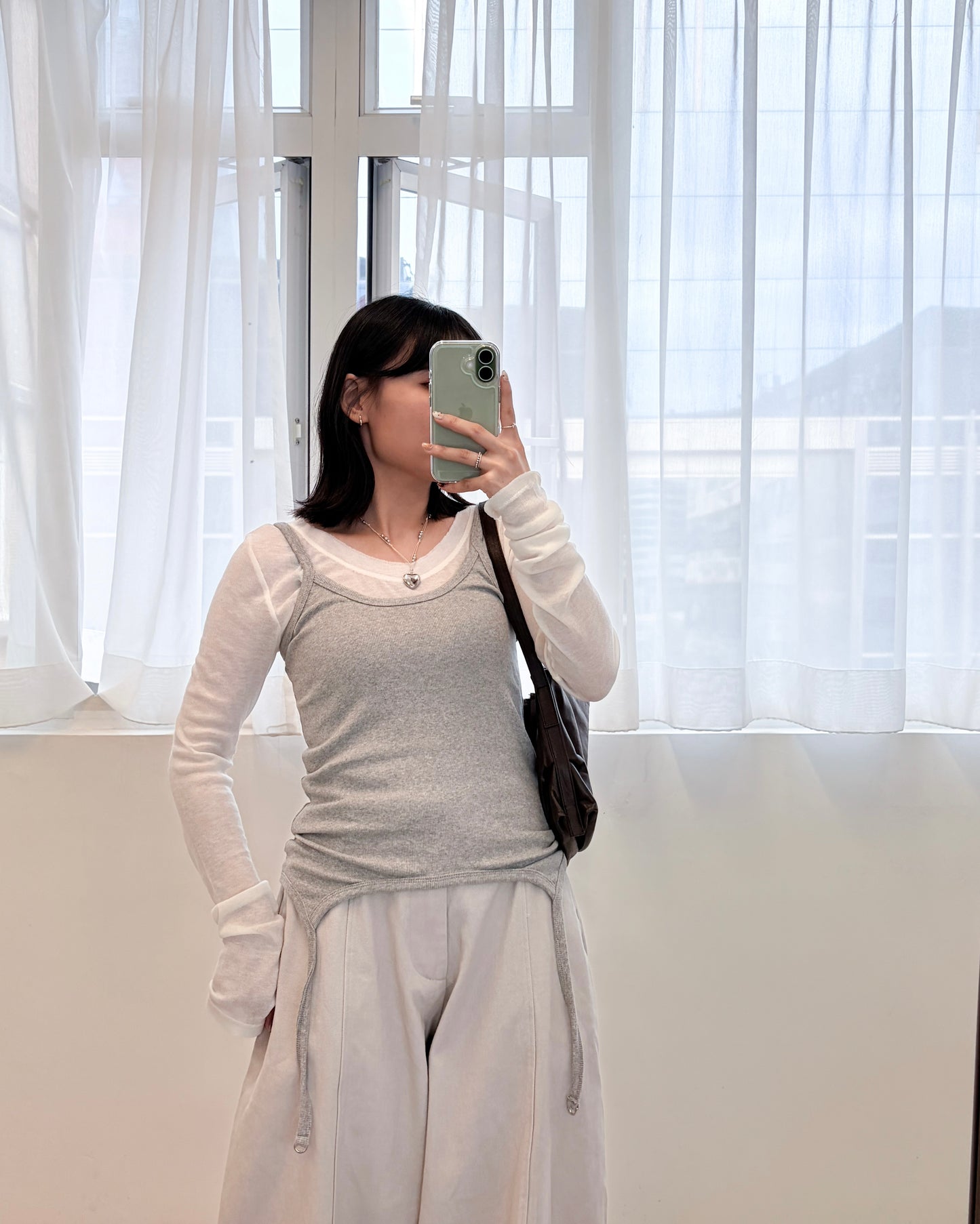 TP679- Design Vest Top | Grey | Black