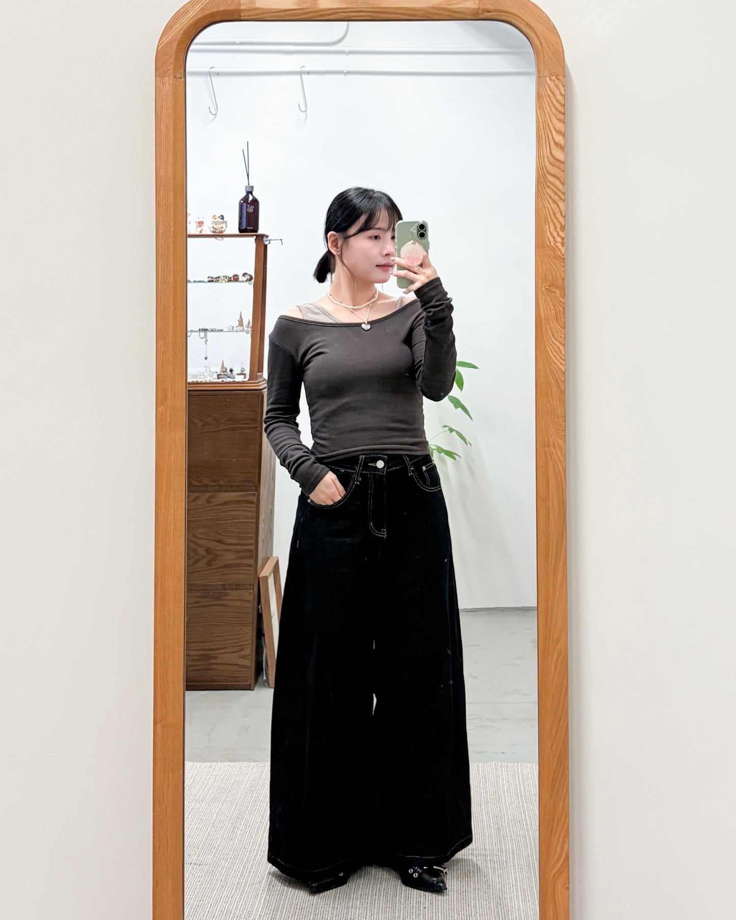 TP737- 2 in 1 Set Top With Neck Strap - Brown | Navy | Black