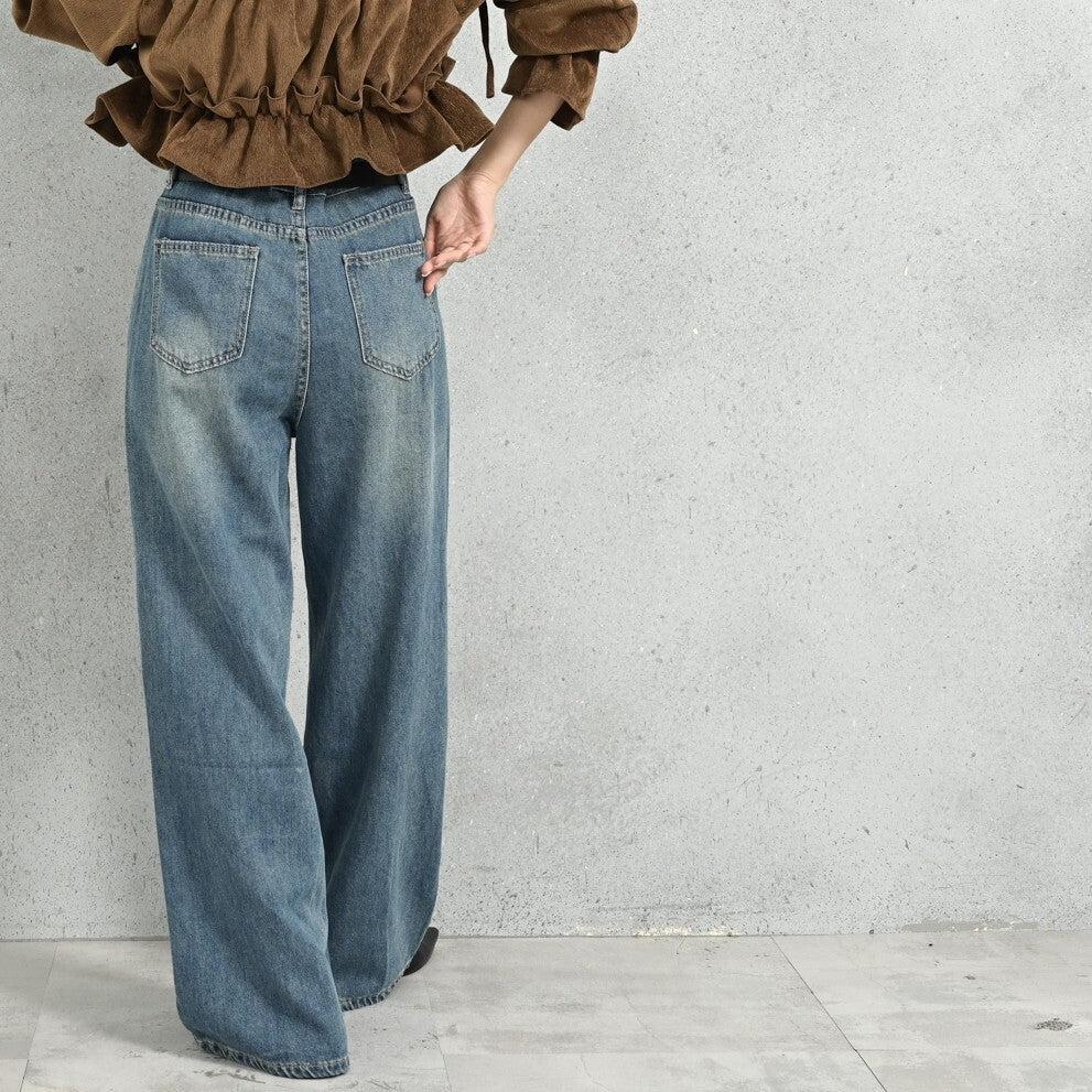 PT102- 破爛Lace Full Length Jeans