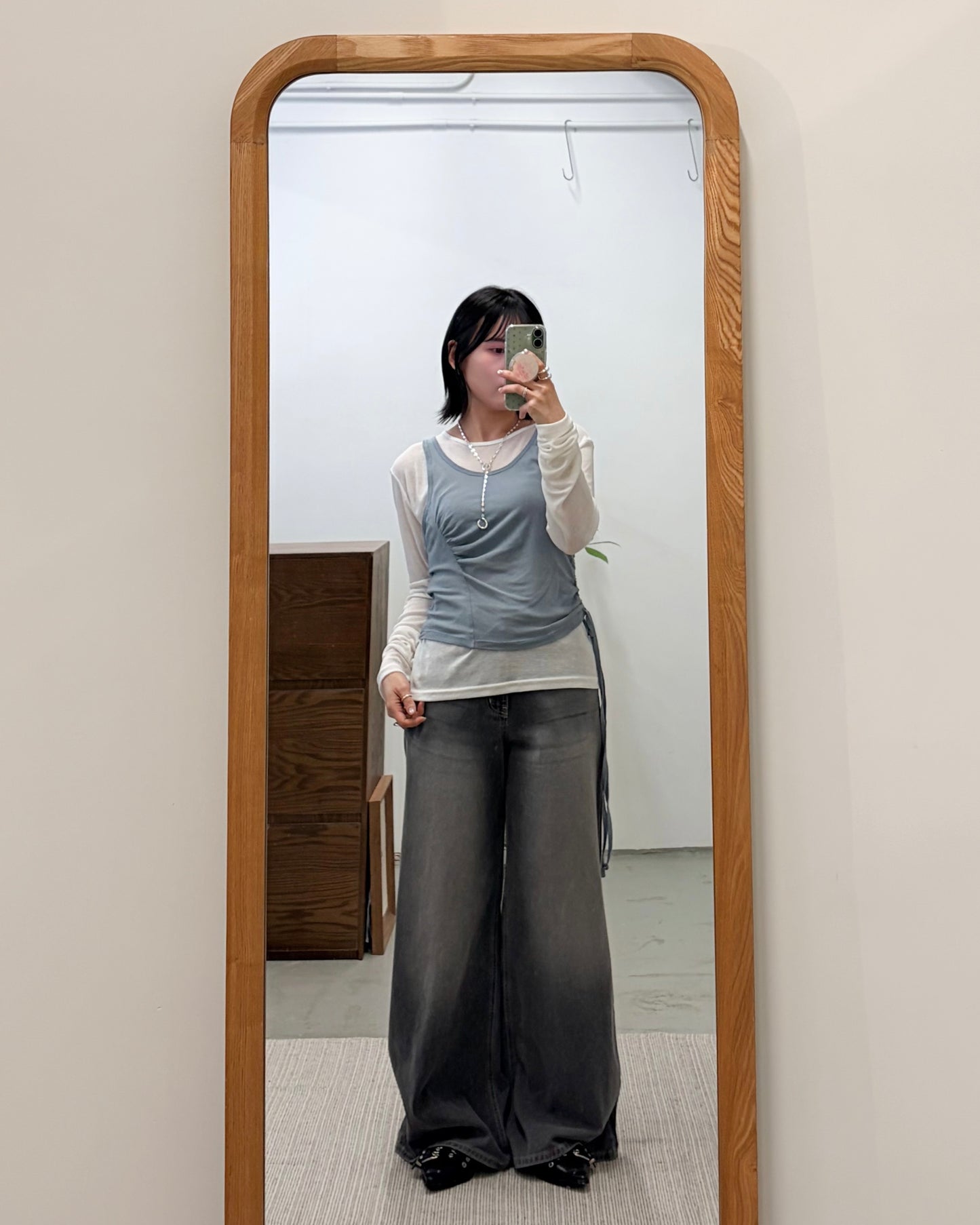 TP725 - Mesh Drawstring Vest | White | Blue | Khaki | Brown