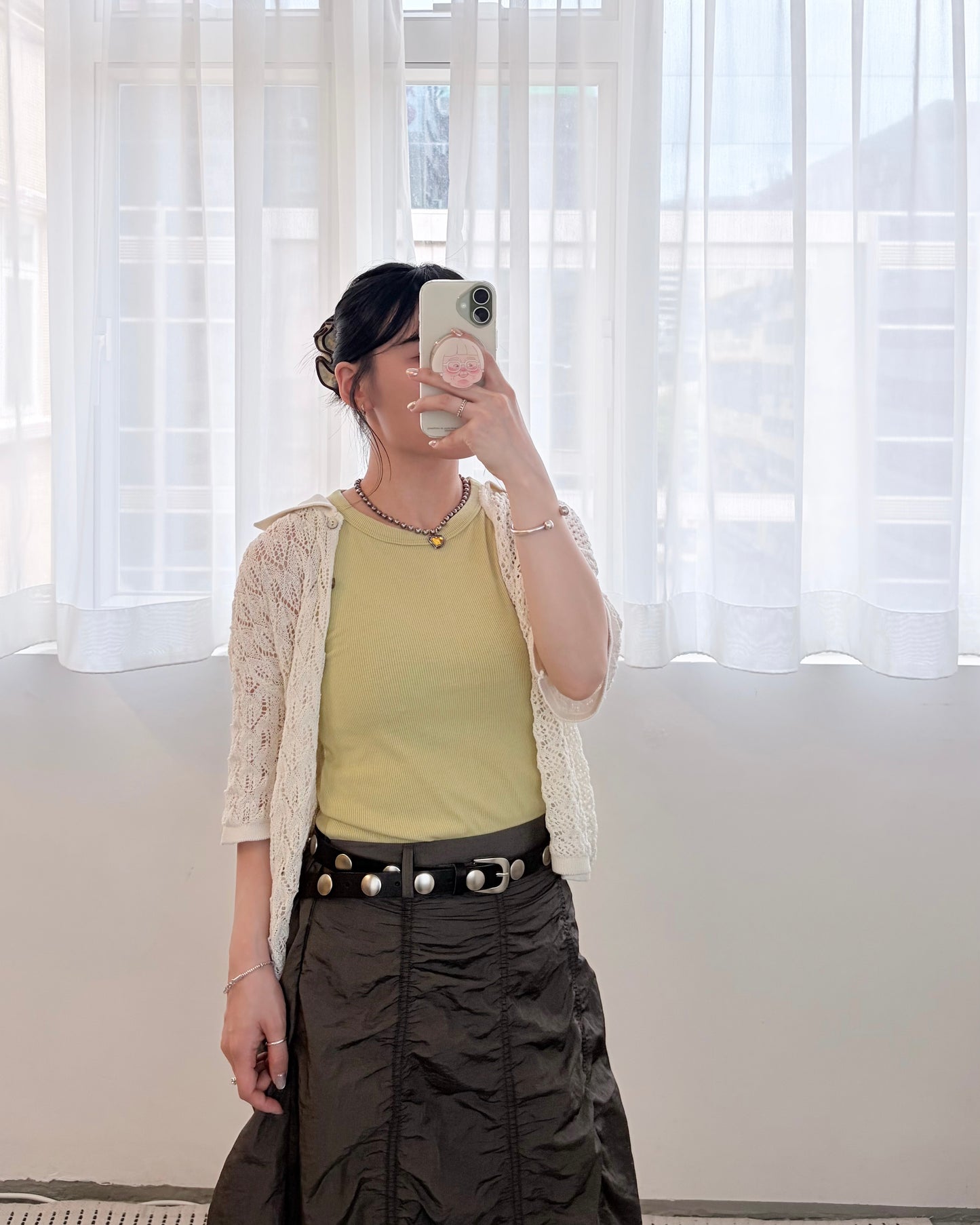 TP807- Patchwork Knitwear | Ivory | Black