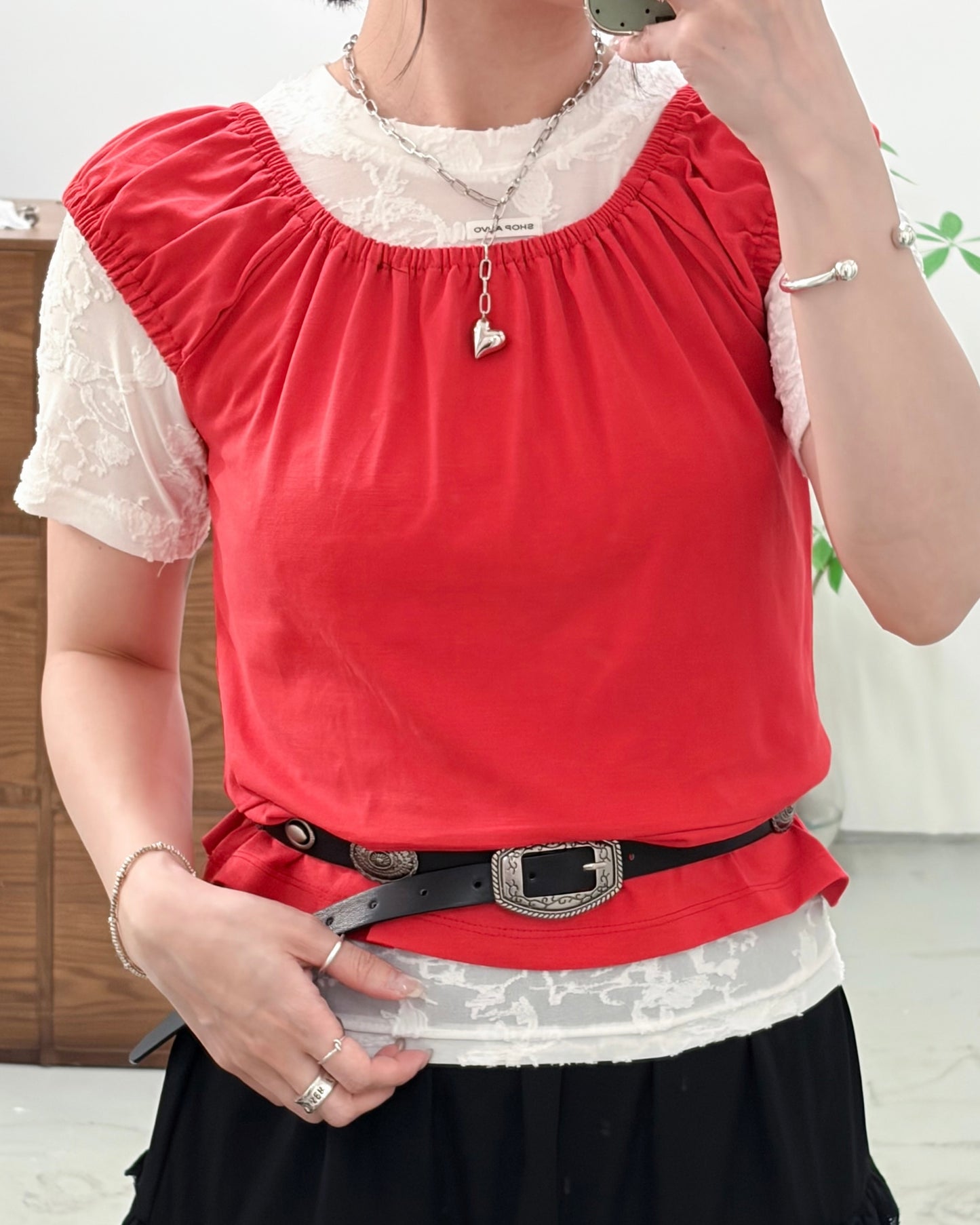 AC304- Heart Chain Necklace