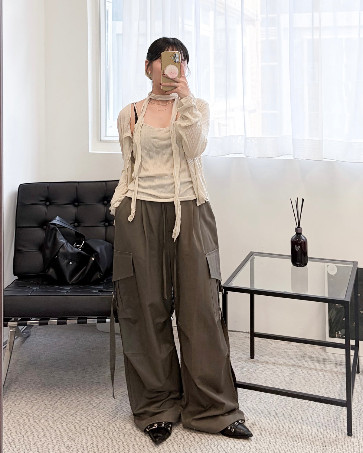 TP845- 皺布背心連外套Set | Cream ｜ Grey | Dark Grey