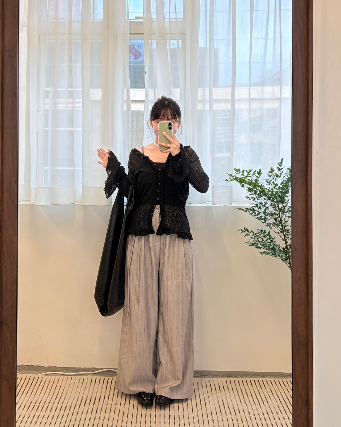 TP688- Gorgeous Ruffle Top | Ivory | Grey | Black