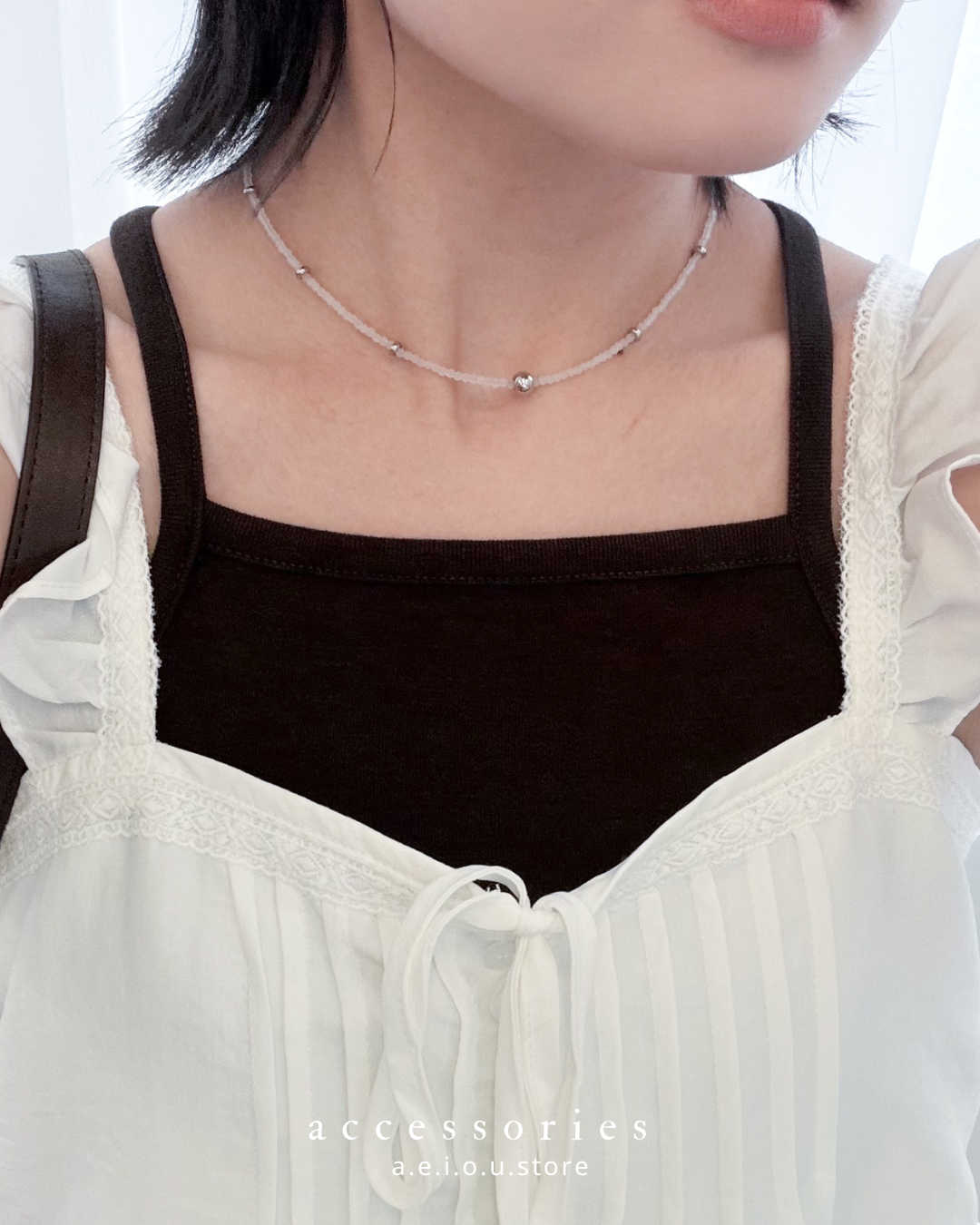 AC319- Clean Ball Ball Necklace