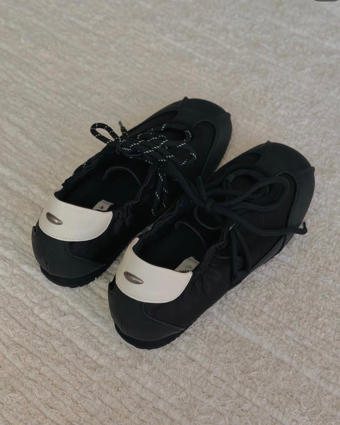 SH13- Hazel Satin Sneakers | Brown | Black