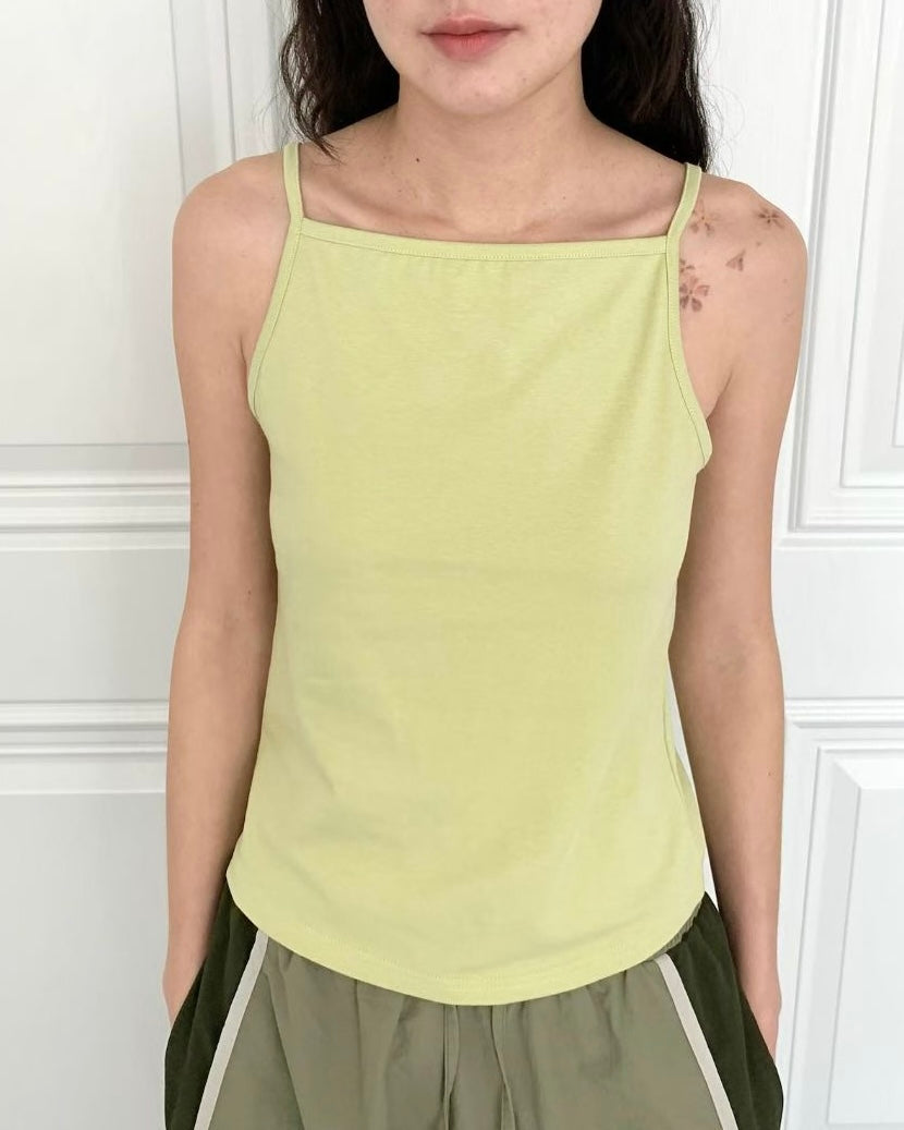 TP788- Colorful Off-shoulder camisole | White | Black | Blue | Green | Pink | lime