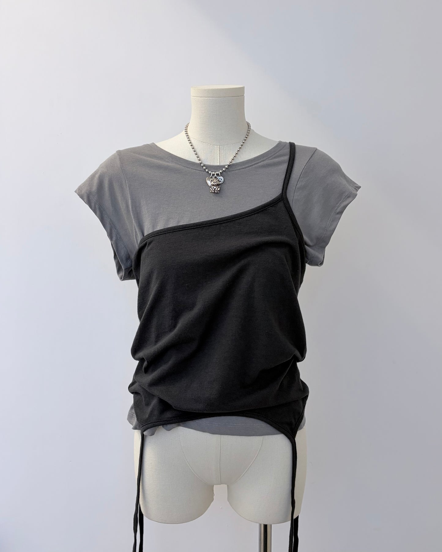 TP779- 3 Way Layer Vest Top | Blue | Brown | Grey | Black