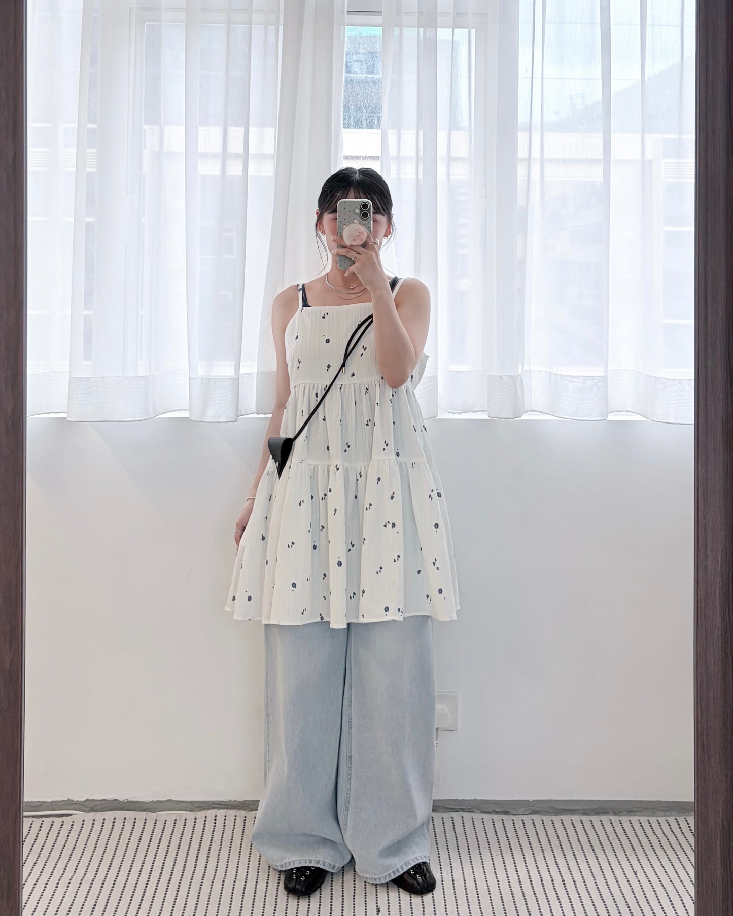 TP794- 🇯🇵UV Cooling Double Camisole With Cup | White | Blue | Charcoal | Black (涼感防UV)