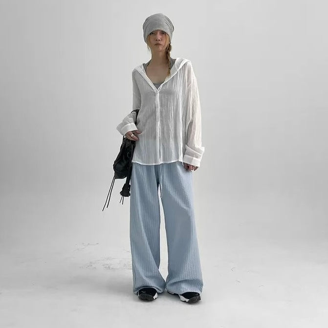PT86- Summer Pants | Stripe Blue | Stripe Black