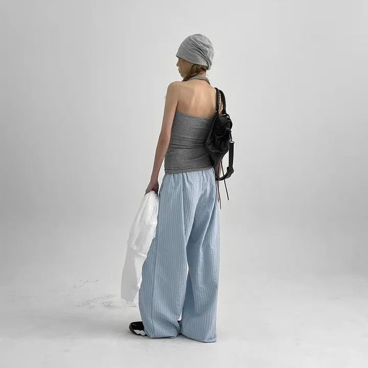 PT86- Summer Pants | Stripe Blue | Stripe Black