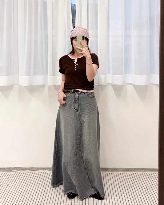 SK151- Daily Denim Skirt ( S / M )