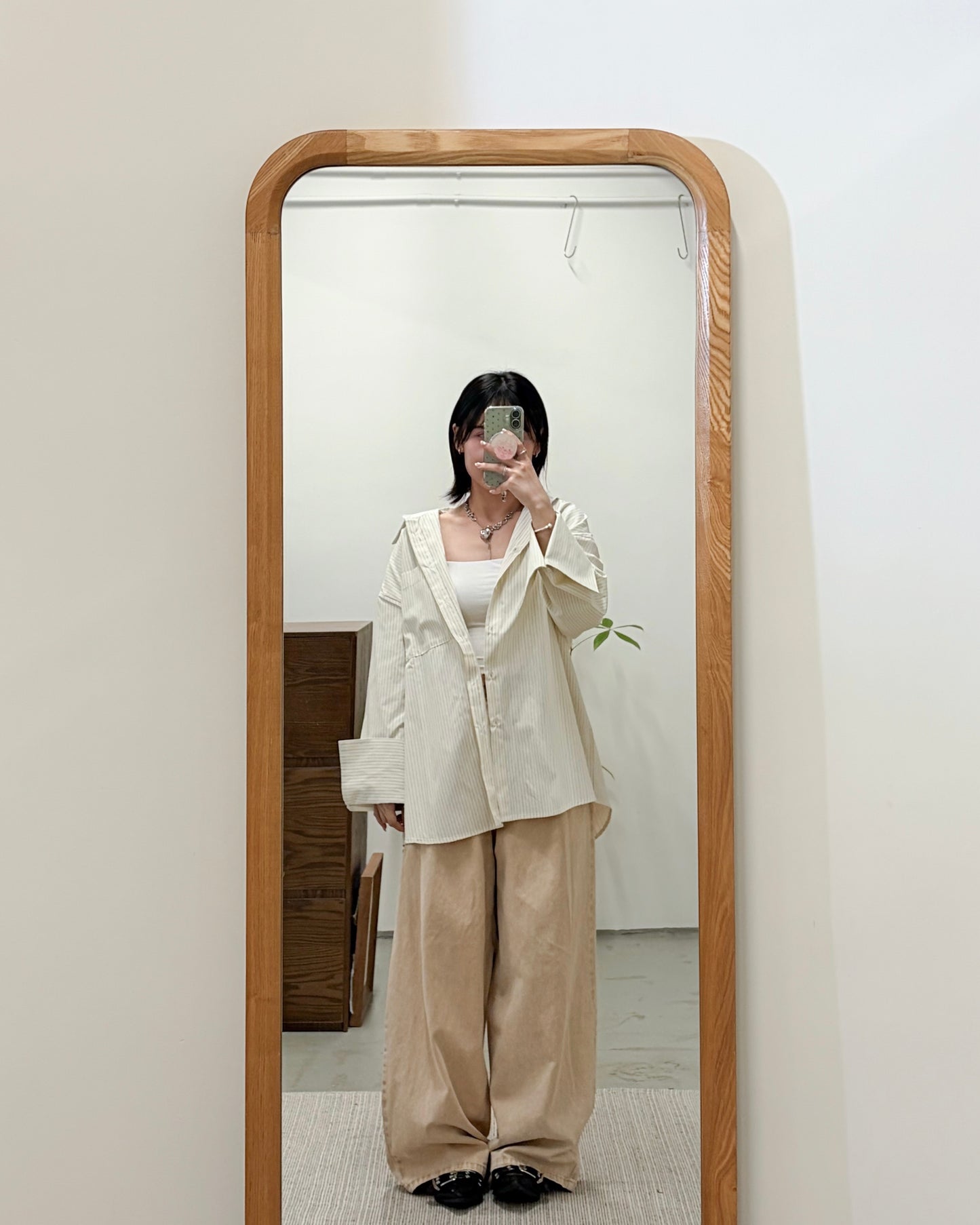 PT109- Denim Tuck Pant | Yellow | Grey