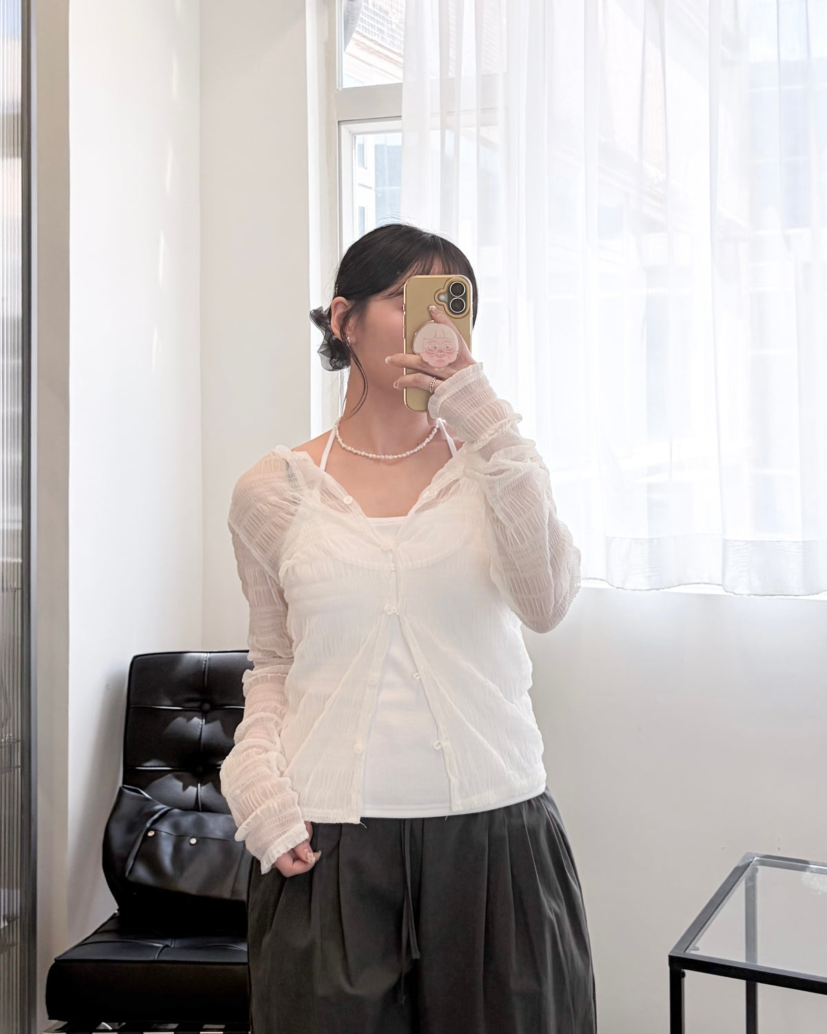 TP841- 3 Color Camisole with Cup | White | Brown | Black